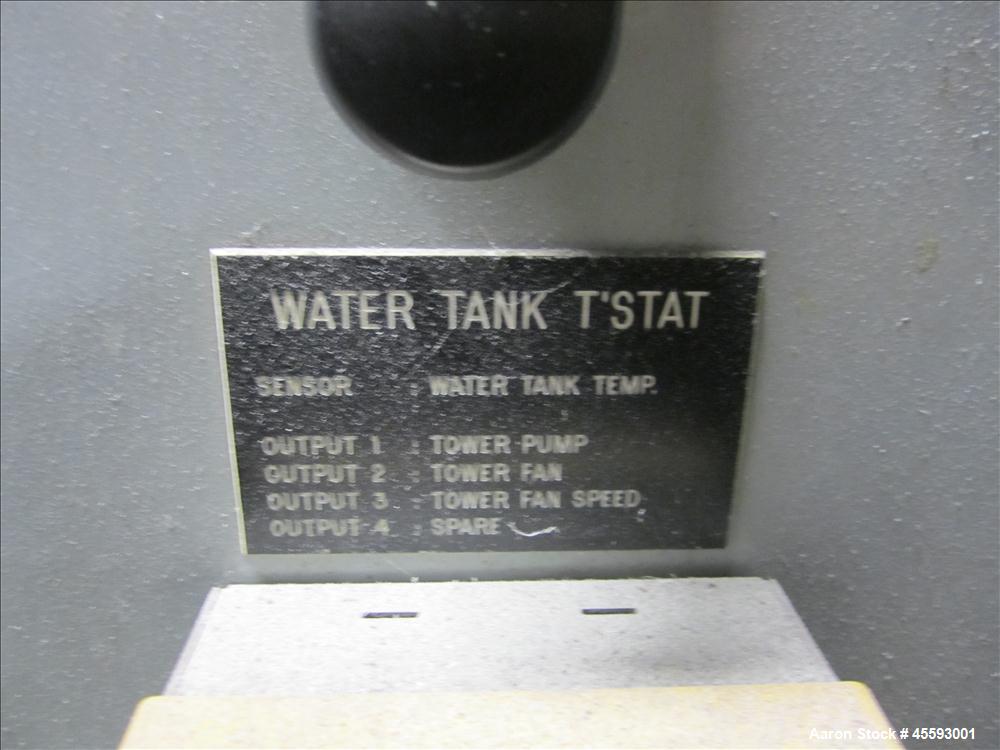 Used Chiller tank c/w pumps & (2) units on the roof