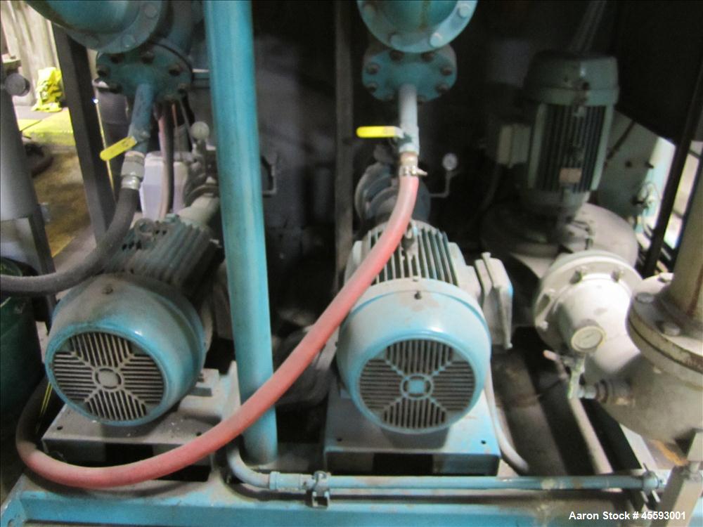 Used Chiller tank c/w pumps & (2) units on the roof