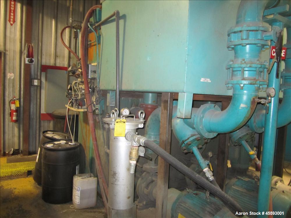 Used Chiller tank c/w pumps & (2) units on the roof