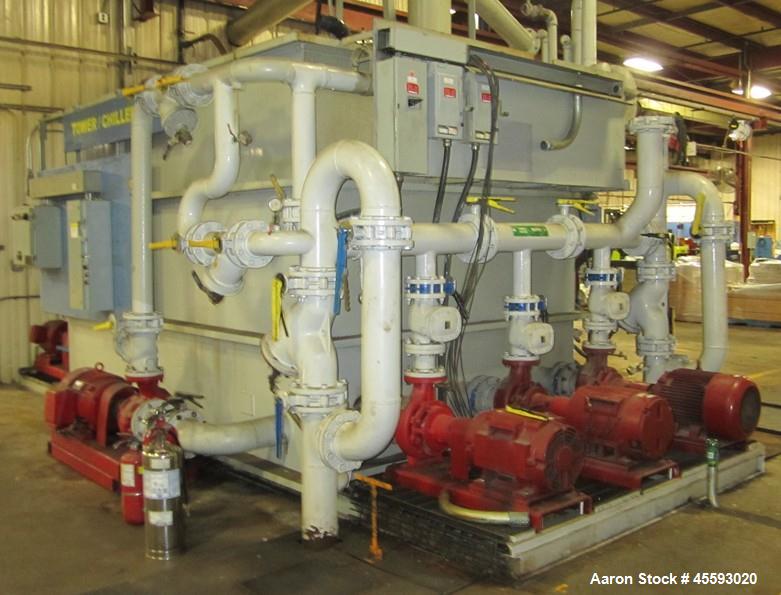 Used Cooler chiller system c/w 2002 DHP filter press, heat exchanger, pumps, holding tanks,