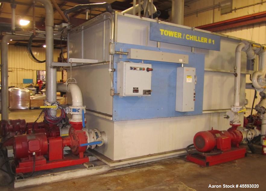 Used Cooler chiller system c/w 2002 DHP filter press, heat exchanger, pumps, holding tanks,