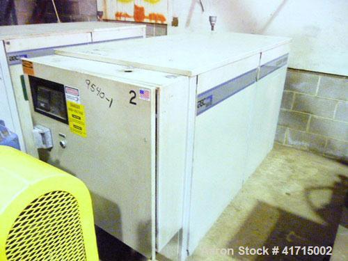 Used AEC Glacier Series Water Cooled Portable Chiller, Model NXGW-25. Cooling capacity 24 tons, chilled water 60 gallons per minute. Minimum temperature 30 deg F, maximum 65 deg F. 30 pounds of R-22 ...