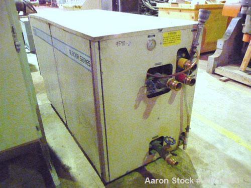 Used AEC Glacier Series Water Cooled Portable Chiller, Model NXGW-25. Cooling capacity 24 tons, chilled water 60 gallons per minute. Minimum temperature 30 deg F, maximum 65 deg F. 30 pounds of R-22 ...