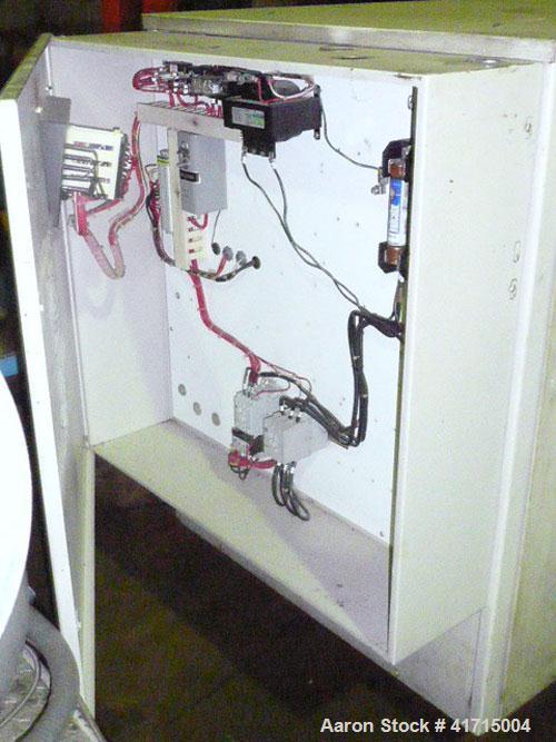Used AEC Glacier Series Water Cooled Portable Chiller, Model NXGW-25. Cooling capacity 24 tons, chilled water 60 gallons per minute. Minimum temperature 30 deg F, maximum 65 deg F. 30 pounds of R-22 ...