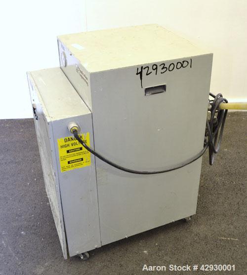 Used AEC Air Cooled Portable Chiller, Model PCA-150. Cooling capacity 1 ton, chilled water 4 gallons per minute. Minimum temperature 30 degrees F., maximum 65 degrees F. 3 pounds of R-22 refrigerant....