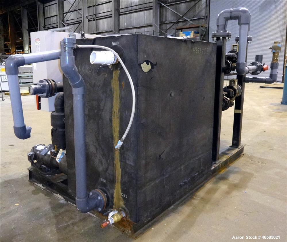 Used AEC Pinnacle Series Central Chiller System, Model PINN2-60-W-Q. Cooling capacity 57 tons. 3/60/460, chilled water 137 gallons per minute. Minimum temperature 30 degrees F, maximum temperature 65...