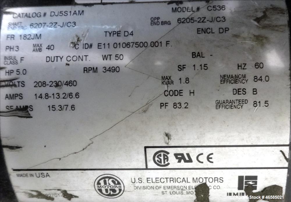 Used AEC Pinnacle Series Central Chiller System, Model PINN2-60-W-Q. Cooling capacity 57 tons. 3/60/460, chilled water 137 gallons per minute. Minimum temperature 30 degrees F, maximum temperature 65...