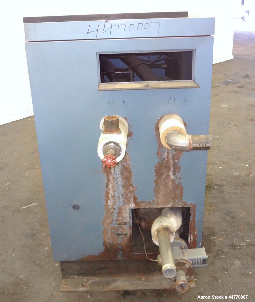 Used AEC Water Cooled Chiller, Model WC-15-Q. Cooling capacity 15 tons, chilled water 36 gallons per minute. Minimum temperature 20 degrees F, heat transfer fluid: 30/70 antifreeze/water, 30 pounds o...