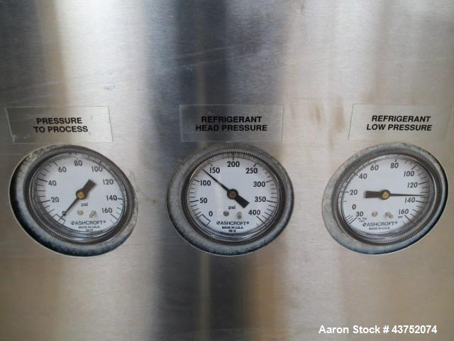 Used 5 TON ADVANTAGE CHILLER MODEL MCW5.  WATER COOLED UNIT WITH 2 HP 230VOLT, 3PH, 60HZ PUMP.  UTILIZES R-22 REFRIGERANT