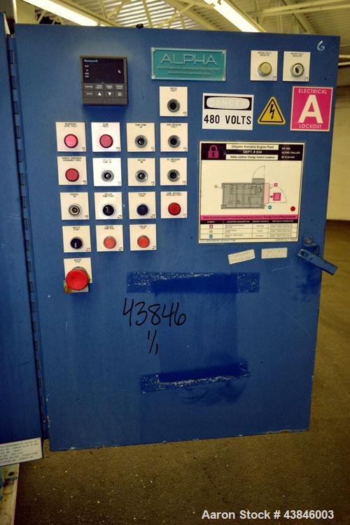 Used 12 Ton Alpha Environmental Refrigeration Water Cooled Chiller, Model PCWSH