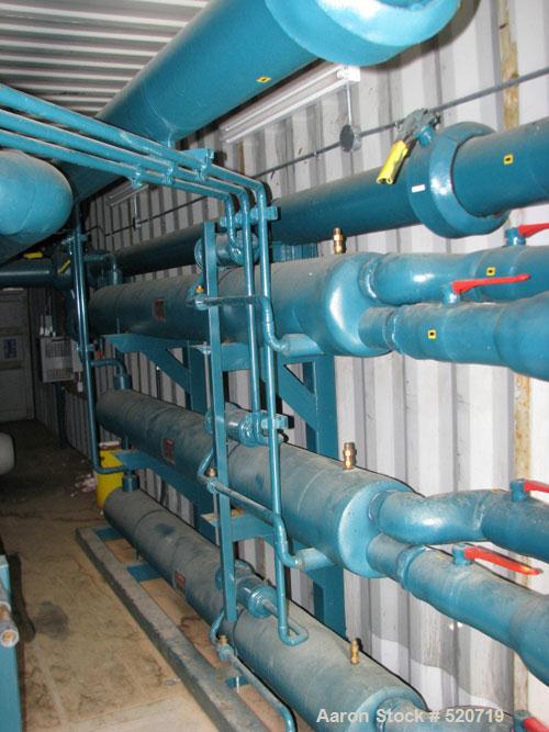 USED: Berg package water cooled chiller, 105 ton capacity,model WCS103-3X-HX, SN-W7541-0796. Copelametic Model 6DN3-3500TSE, SN CEF9612403. Unit is about 10 years old with very low hours and uses Fre...