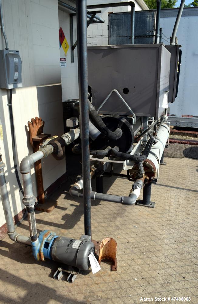 Used Carrier Reciprocating Liquid Chiller, Model 30HK-050-650. Nominal 50 Ton. Design pressure high side 385 psig, low side 235 psig. Designed for R22 refrigerant. 3/60/460 volt. Serial# 4995F81298. ...