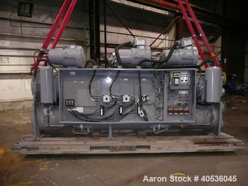 Unused-Slightly Damaged Carrier Model 30HXC246R--650--, Nominal 246 Ton, Water Cooled Screw Chiller. Designed for 460/3/60 volt operation and originally manufactured in 2003. The approximate unit dim...