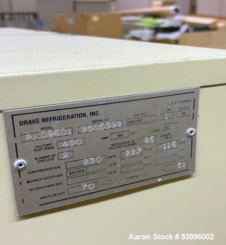 Used Drake PWC96D1 Water-Cooled Scroll Chiller – Dual Circuit, 10 HP, 450 PSIG Test