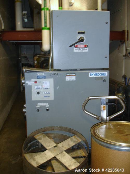 Used Enviro Temp Chiller, 40 Tons. Water cooled, dual compressor with heat exchanger. Price includes 15% buyer's premium.