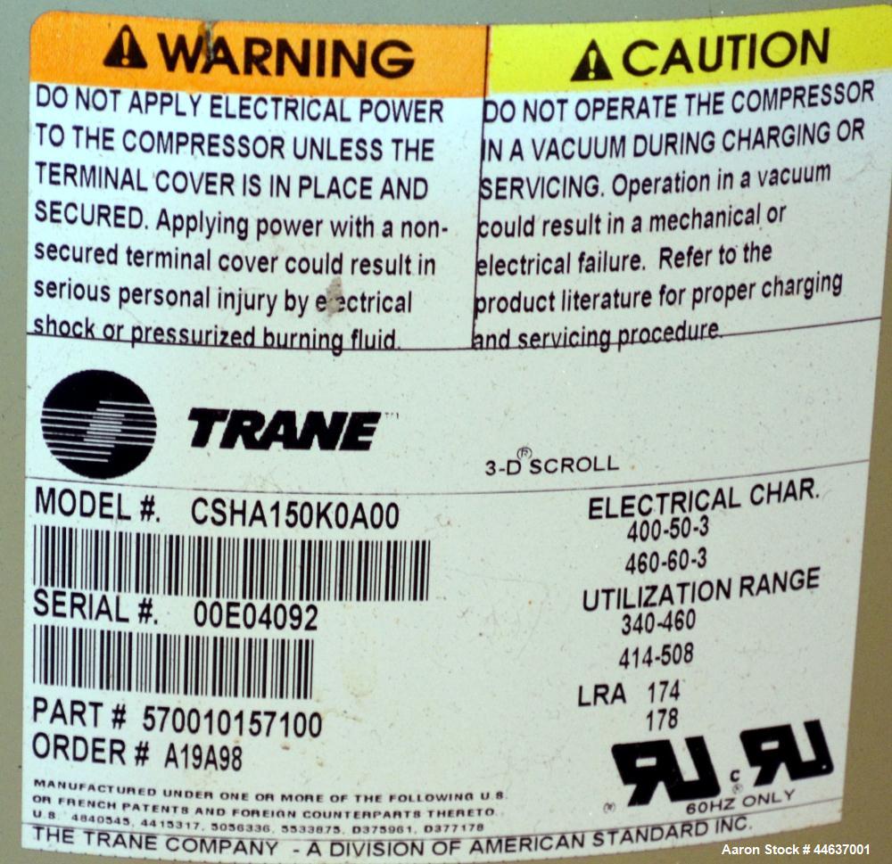 Unused- Sterlco SSC Series Pinnacle Water Cooled Central Chiller, Approximate 60 Ton Cooling Capacity, Model SSCS-60W. Temperature range 30 to 65 degrees F. 460 Volt, 60 Hz., 3 Ph, 128 amps. R-22 Ref...