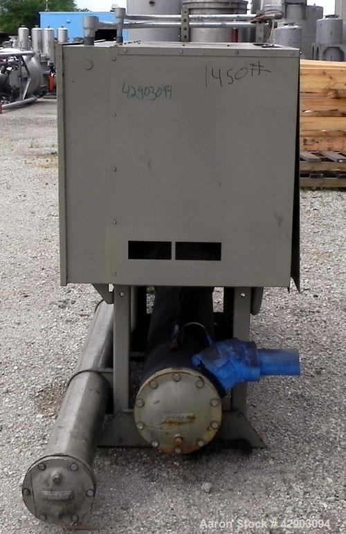 Used Trane Cold Generator Water Cooled Scroll Liquid Package Chiller, 25 Tons, Model CGWD0254CG0HAD2R1FFBAUHG. 460/60/3, 25-39 degrees F. fluid temperature, condensing entering water temperature 60-9...