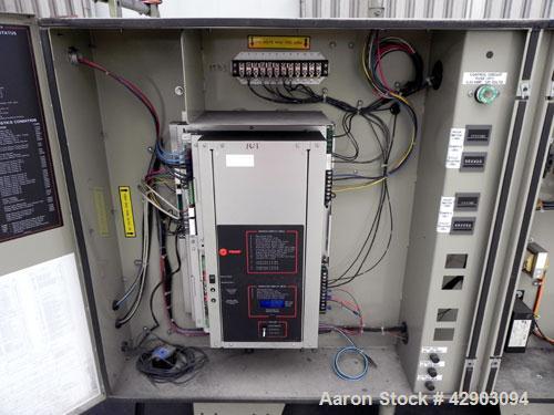 Used Trane Cold Generator Water Cooled Scroll Liquid Package Chiller, 25 Tons, Model CGWD0254CG0HAD2R1FFBAUHG. 460/60/3, 25-39 degrees F. fluid temperature, condensing entering water temperature 60-9...