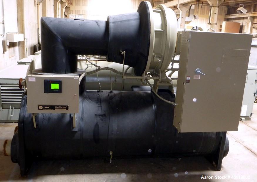 Used Trane Water Cooled Centrifugal Chiller, Model CVHF485