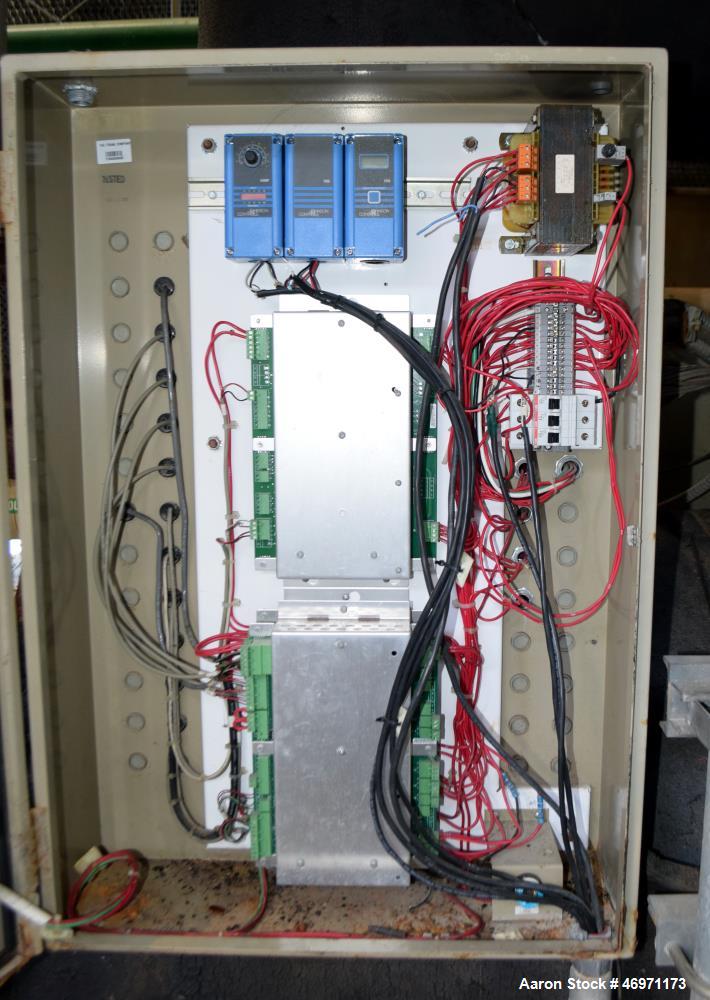 Used Trane CVHF CenTraVac Water Cooled Chiller, Model CVHF640, Approximate 640 Tons. R-123 Refrigerant, 3/60/460 volts. Includes an Adaptive Control panel. Serial# L00H04114.