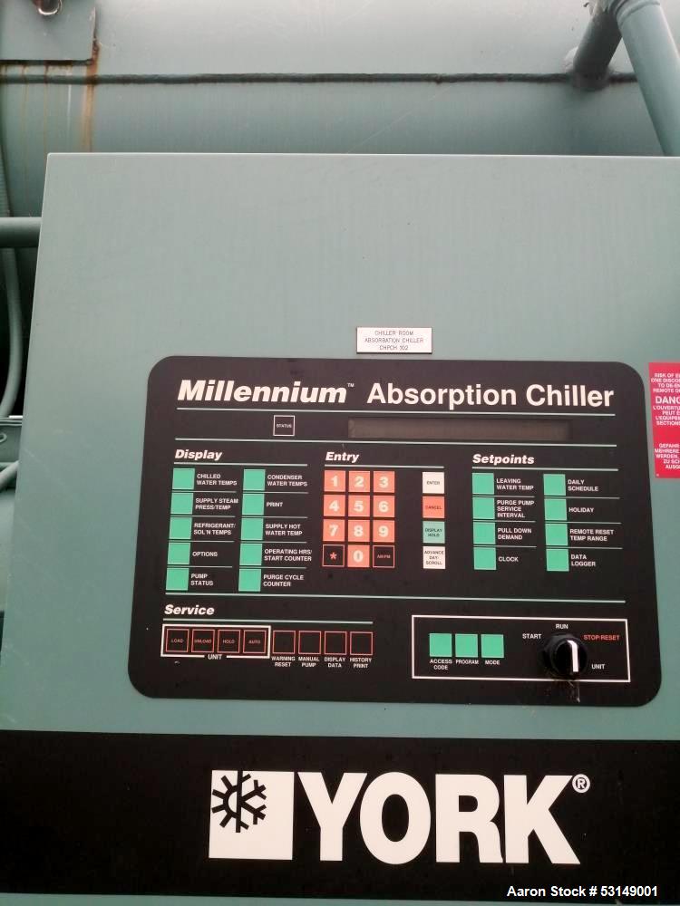 Used York IsoFlow Absorption Liquid Chiller, Model HW-5C3/702-50-C-6-C