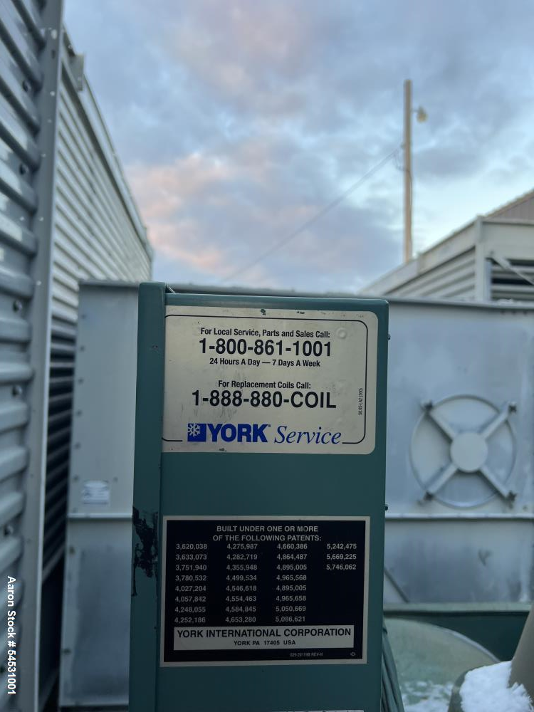 Used York Millennium Centrifugal Liquid Chiller with Variable Speed Drive.