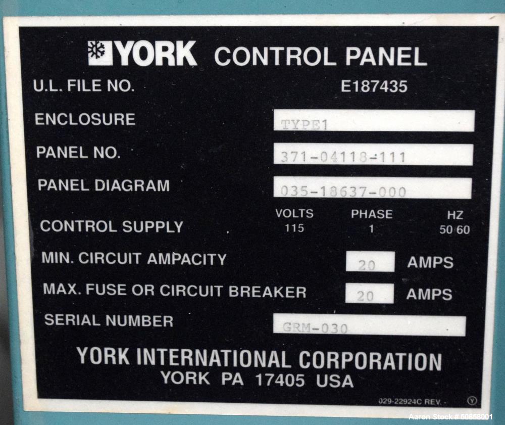 Used York "MaxE" 700 Ton Centrifugal Chiller