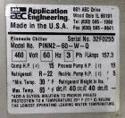 Used AEC Pinnacle Series Central Chiller System, Model PINN2-60-W-Q. Cooling capacity 57 tons. 3/60/460, chilled water 137 gallons per minute. Minimum temperature 30 degrees F, maximum temperature 65...