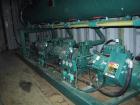 USED: Berg package water cooled chiller, 105 ton capacity,model WCS103-3X-HX, SN-W7541-0796. Copelametic Model 6DN3-3500TSE, SN CEF9612403. Unit is about 10 years old with very low hours and uses Fre...