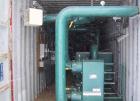 USED: Berg package water cooled chiller, 105 ton capacity,model WCS103-3X-HX, SN-W7541-0796. Copelametic Model 6DN3-3500TSE, SN CEF9612403. Unit is about 10 years old with very low hours and uses Fre...