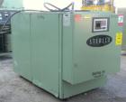 Used Sterlco Portable Chiller, model CFP7.5WQ, water cooled. Approximately 7 tons cooling capacity. Temperature range 30 to 65 deg F. 18 pound charge of R22. Heat transfer fluid 30% glycol. 3/60/230 ...