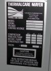 Used Thermalcare/Meyer Semi-Hermetic Central Chiller, 20 Ton, Model TPW20X, Water Cooled. 40 Degrees F. capacity 3/60/460 volt. (2) 10 hp compressors. Chilled water 65 gallons per minute. Requires 60...