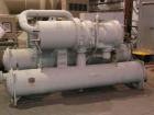 Used Trane 300 ton, model RTHB300 screw chiller. 460/3/60 volts with only 2,070 run hours since new.