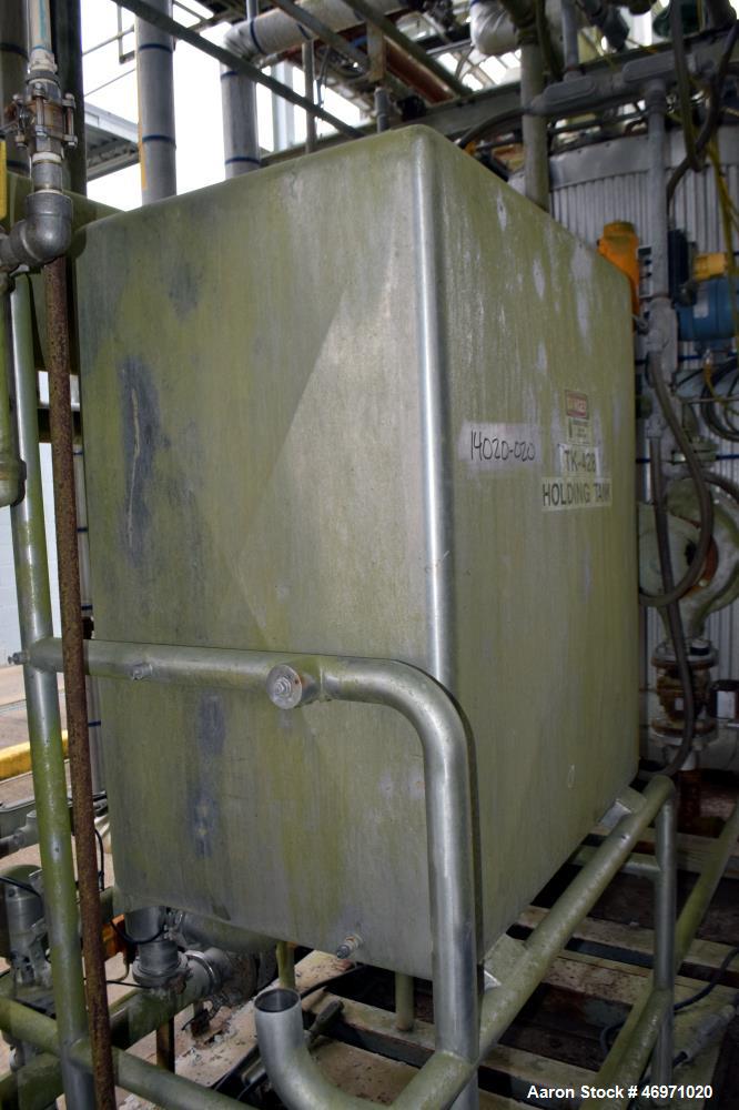 Used- Clean In Place CIP System Consisting Of: (1) Approximate 150 gallon stainless steel tank, (1) shell & tube heat exchan...