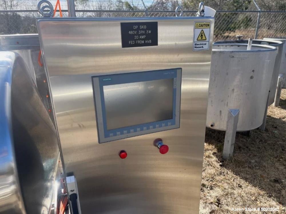 Used Brew-Bev CIP System – 3-Tank Steam-Heated System, 130 Gallon Tanks