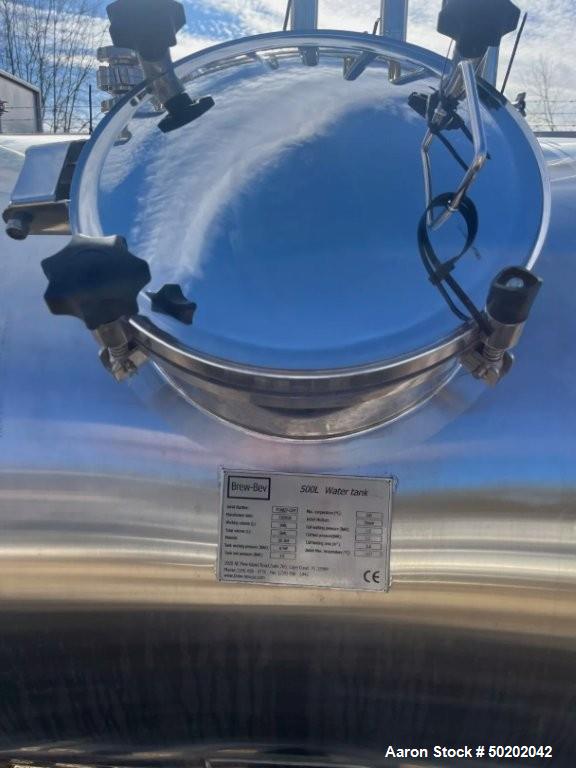 Used Brew-Bev CIP System – 3-Tank Steam-Heated System, 130 Gallon Tanks