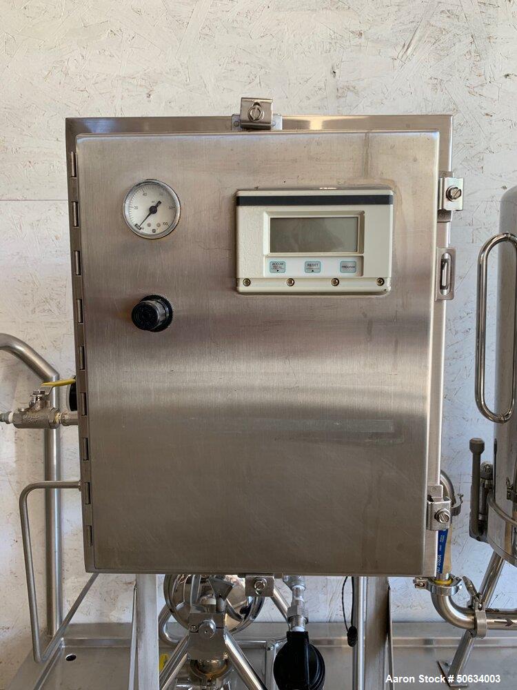 Used CIP Skid for Pumping, Filtering, and Tracking Product Throughput and Volum