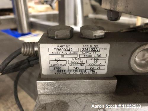 Unused A&B Process Systems 2-Tank CIP Skid – 250-Gallon 316L Stainless Steel