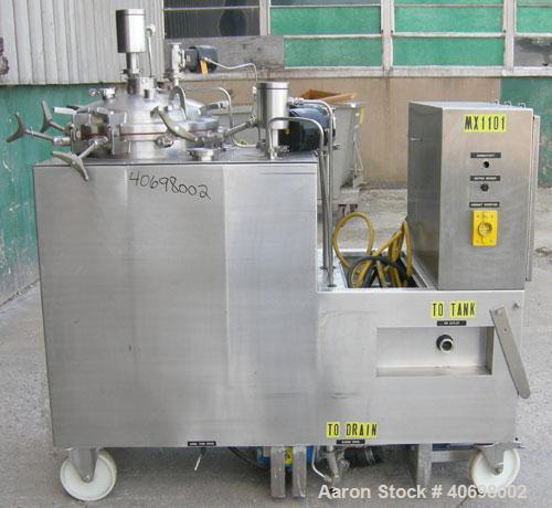 Used Dober Group Portable Chematic Clean-In-Place System consisting of: (1) Precision Stainless pressure tank, 35 gallon, 316L stainless steel. 20'' diameter x 26'' straight side, dished bolt on top,...