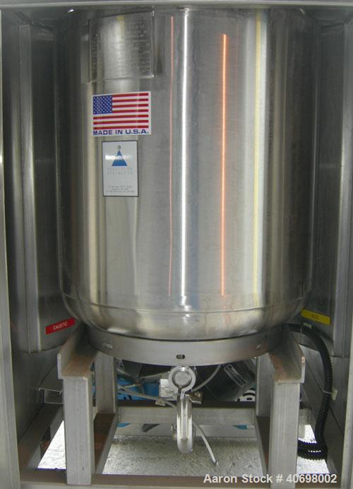Used Dober Group Portable Chematic Clean-In-Place System consisting of: (1) Precision Stainless pressure tank, 35 gallon, 316L stainless steel. 20'' diameter x 26'' straight side, dished bolt on top,...