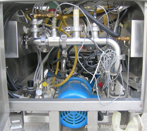 Used Dober Group Portable Chematic Clean-In-Place System consisting of: (1) Precision Stainless pressure tank, 35 gallon, 316L stainless steel. 20'' diameter x 26'' straight side, dished bolt on top,...
