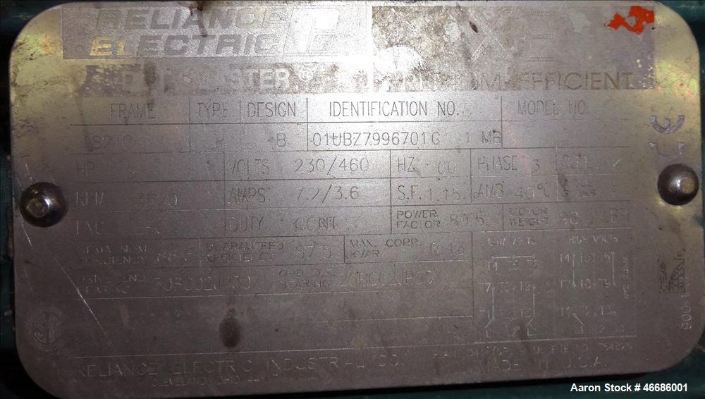 Used Electrol Specialties Company CIP Clean In Place Skid, Model 800RMA, 316 St
