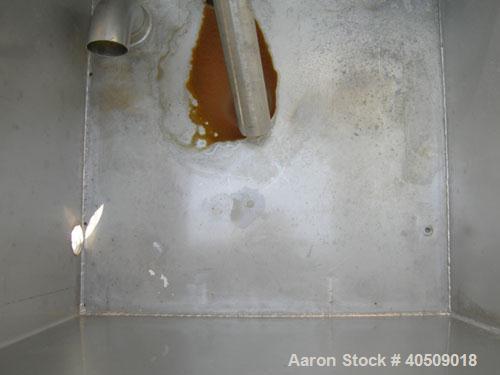 Used G H Products Single Tank CIP System, 316 stainless steel. 75 gallon holding tank, 24'' wide x 24'' long x 30'' deep, 2'' tri-clamp side bottom outlet. Ampco centrifugal pump, model 2 1/2x2xDC2, ...