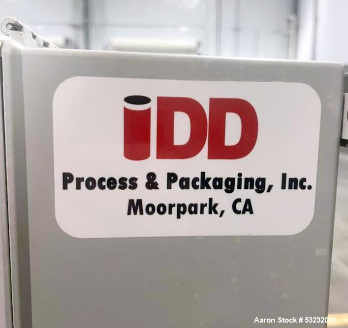 Used IDD Manual CIP/SIP System – (2) 250 Gallon Stainless Tanks, 5HP Pump, Filter, Mounted Skid
