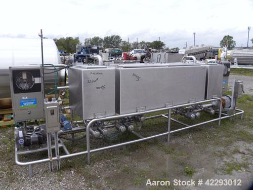 Used Klenzade Flo-Gineered Klenzmation CIP System consisting of: (1) Klenzade 3 compartment tank system, (2) approximate 70 gallon compartments, and (1) approximate 275 gallon compartment. (2) Klenza...