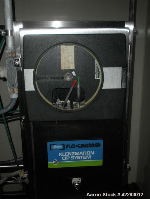 Used Klenzade Flo-Gineered Klenzmation CIP System consisting of: (1) Klenzade 3 compartment tank system, (2) approximate 70 gallon compartments, and (1) approximate 275 gallon compartment. (2) Klenza...