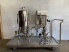 Used CIP Skid for Pumping, Filtering, and Tracking Product Throughput and Volum