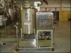 USED: Portable CIP skid with 90 gallon Highland pressure tank, 55 psi and full vacuum at 350 deg F. Mounted on portable base with 3 hp Fristam pump, 230/460 volt with controls.