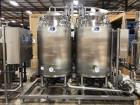 Unused A&B Process Systems 2-Tank CIP Skid – 250-Gallon 316L Stainless Steel
