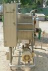 Used G H Products Single Tank CIP System, 316 stainless steel. 75 gallon holding tank, 24'' wide x 24'' long x 30'' deep, 2'' tri-clamp side bottom outlet. Ampco centrifugal pump, model 2 1/2x2xDC2, ...